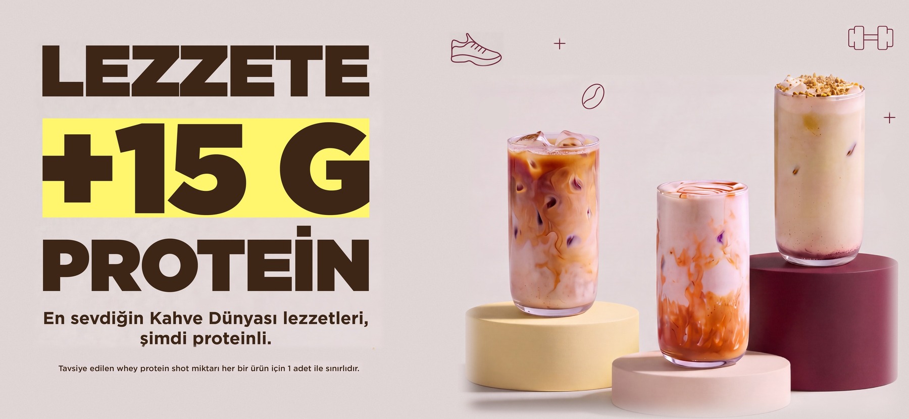 Kahve Dünyası’nda Proteinli İçecek Keyfi: Sevdiğiniz Lezzete Bir Shot Whey Protein Ekleyin