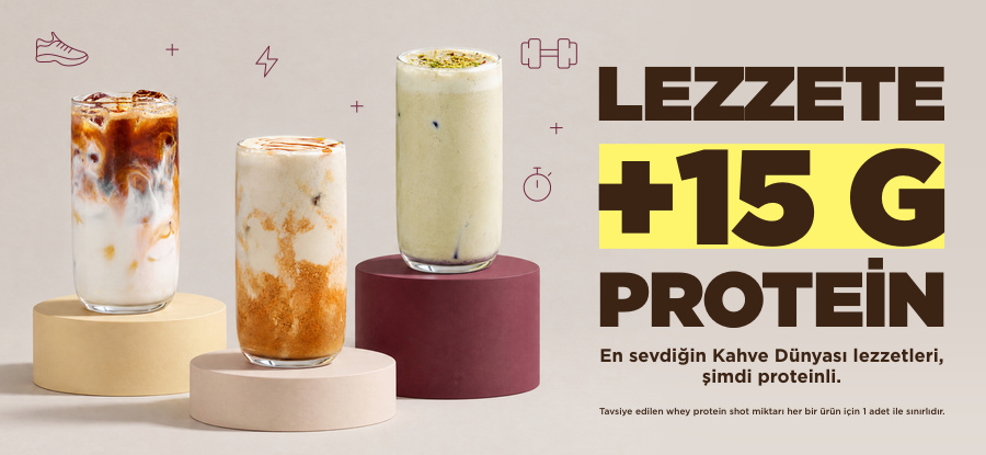 Kahve Dünyası’nda Proteinli İçecek Keyfi: Sevdiğiniz Lezzete Bir Shot Whey Protein Ekleyin